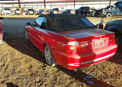 2004 BMW 330Ci из США, поврежденный, VIN WBABW53494PL40700